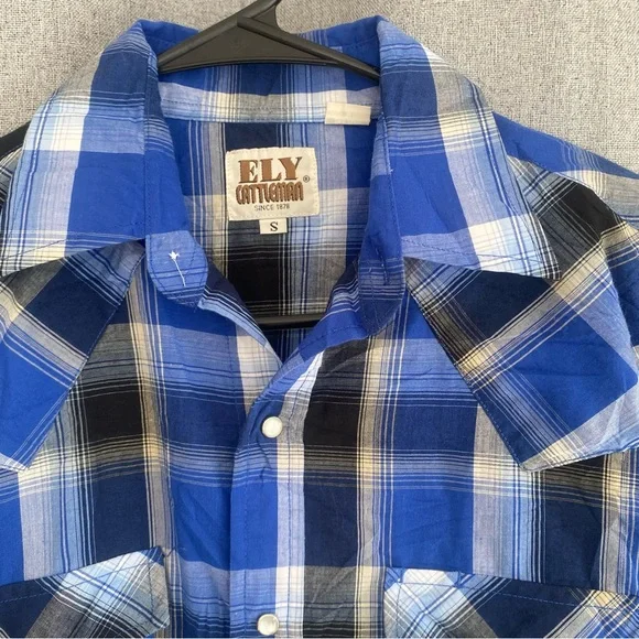 Men's Western Pearl Snap Shirt Bundle S - Wrangler, Ely Cattleman, Gap - Picture 5 of 9